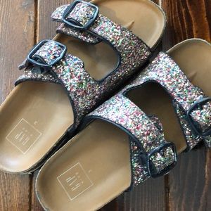 GAP Glitter Cork Sandals